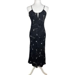 Armani Exchange Floral Velvet Print Maxi Dress